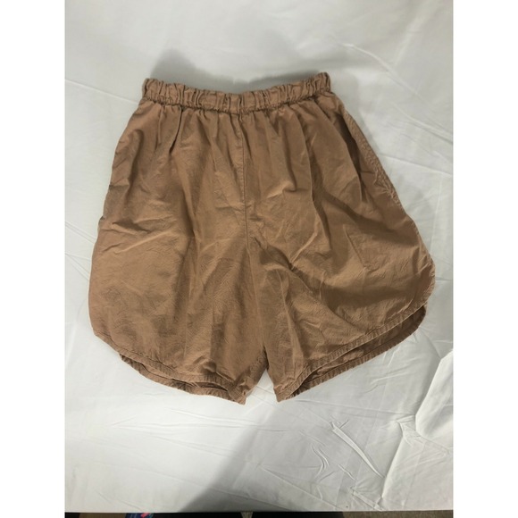 Prior Pants - Prior Womens Size Small Tan Brown Shorts Balloon Side Slit Preowned